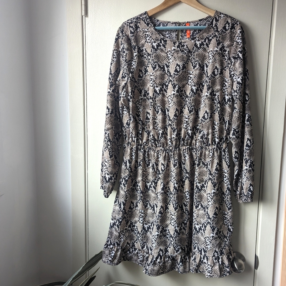 Snake Print Dress